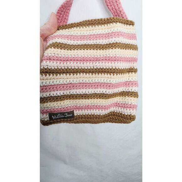 Matilda Jane Small Kids Crochet Purse With Yellow Flower  7"x 7" new with tags - Picture 3 of 9